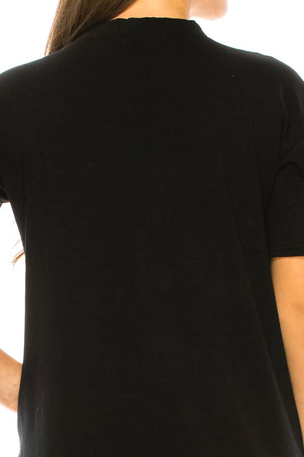 (ST2743)Pop Art T-shirts: Black / L