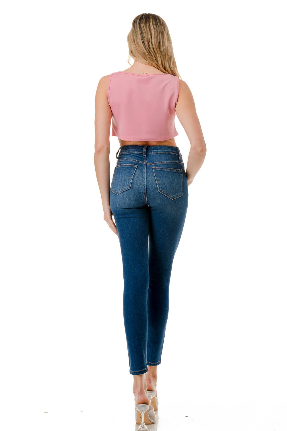 (ST3201)MeMe tank tops : Pink / M