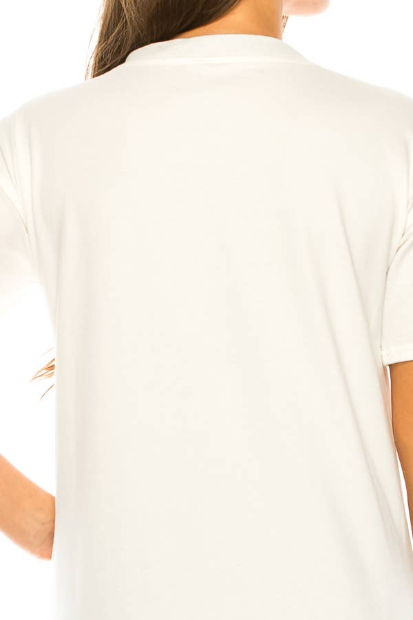 (ST2743)Pop Art T-shirts: White / M