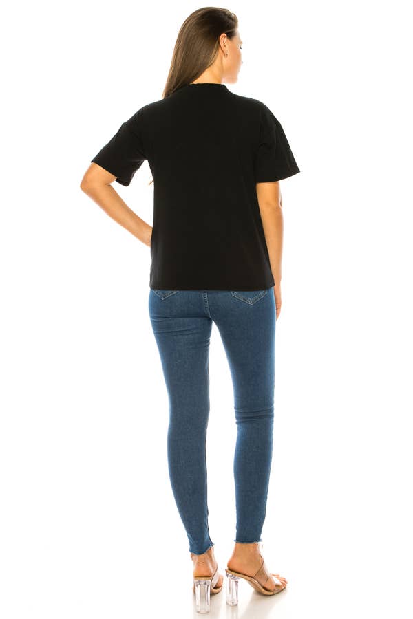 (ST2743)Pop Art T-shirts: Black / L