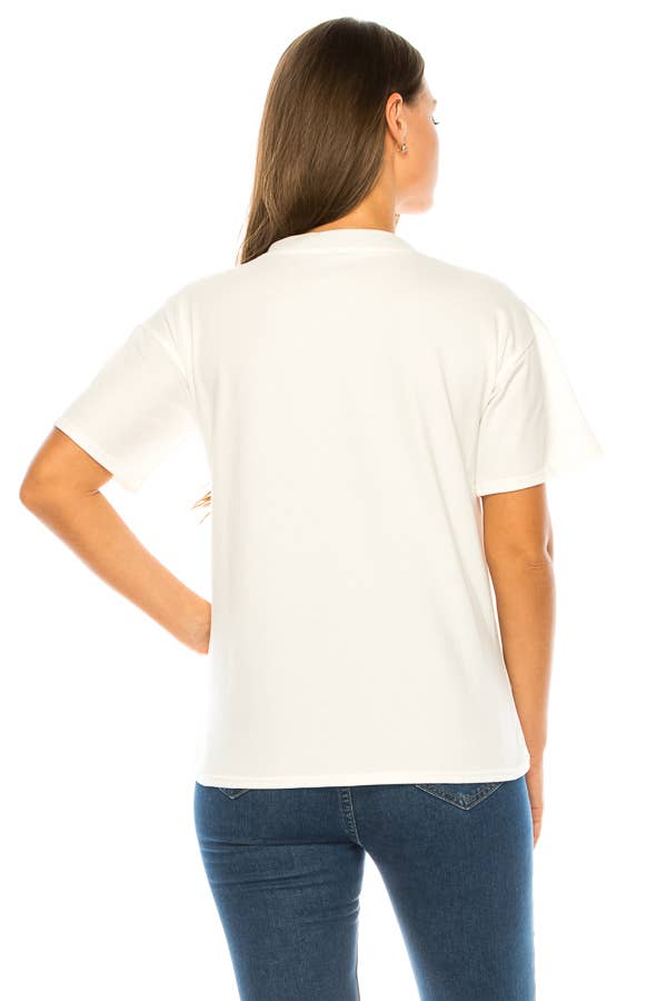 (ST2743)Pop Art T-shirts: White / M